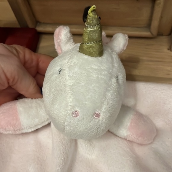 Cloud Island Unicorn Lovey Security Blanket Satin Trim - Picture 2 of 8